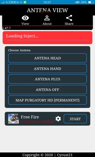 Screenshot of Antena View