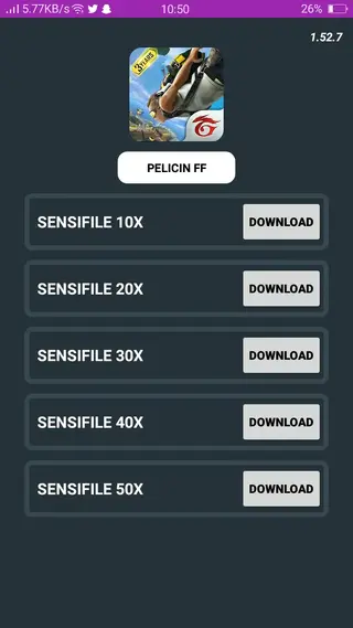Screenshot of APK CONFIG FF Download