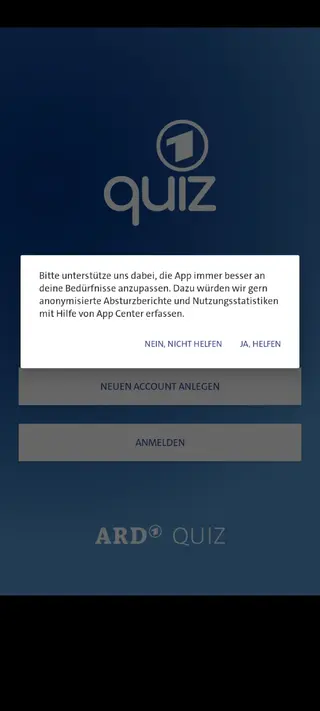 Screenshot of ARD Quiz App