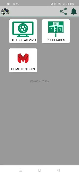Screenshot of Artilheiro Play App