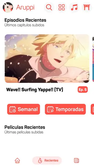 Screenshot of Aruppi App