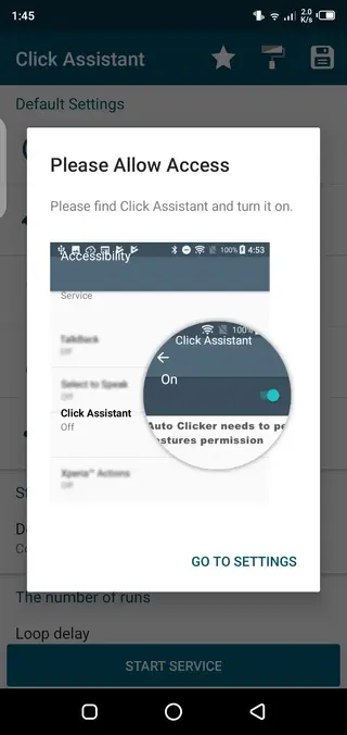 Screenshot of Asisten Klik App