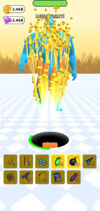 Screenshot Of Attack Hole Mod Apk App
