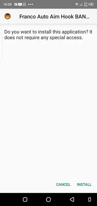 Screenshot of Auto Aim Hook Franco Apk