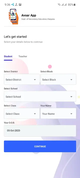 Screenshot of Avsar App