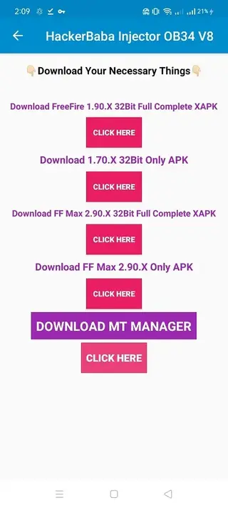 Screenshot of Baba Injector Android