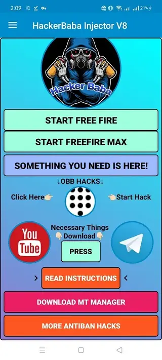 Screenshot of Baba Injector