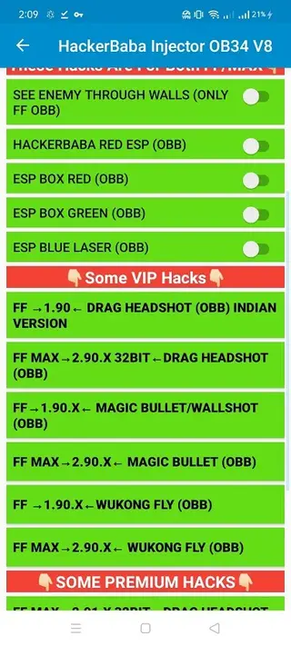 Screenshot of Baba Injector Apk