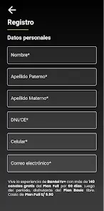 Screenshot of Bantel TV App