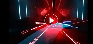Screenshot of Beat Saber