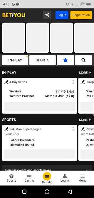 Screenshot of Betandyou Android