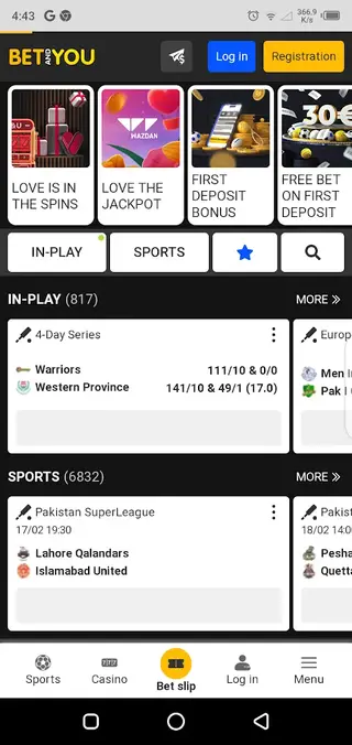 Screenshot of Betandyou Apk