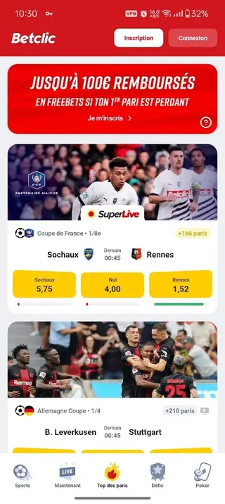 Screenshot of Betclic Ci App Apk