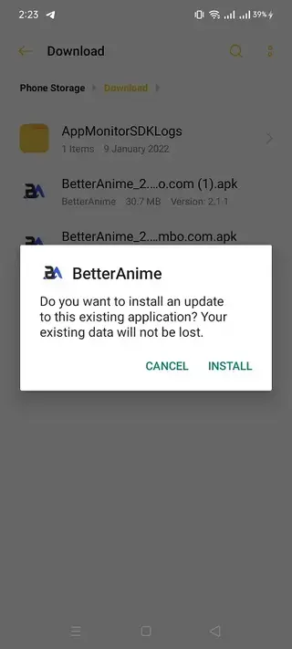 Screenshot of Better Anime Apk Anime App