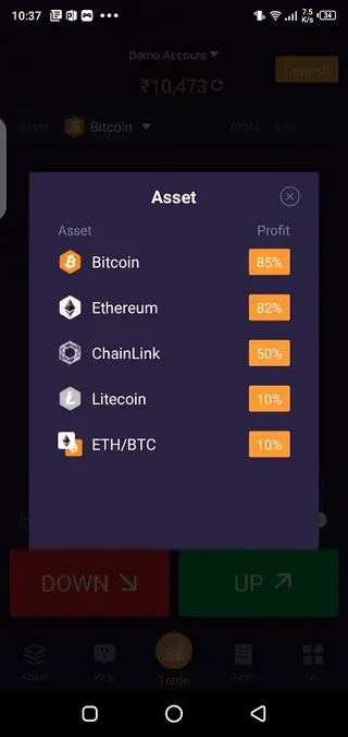 Screenshot of BharatOption