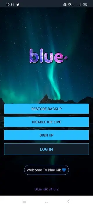 Screenshot of Blue Kik Download