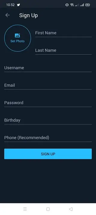 Screenshot of Blue Kik Apk