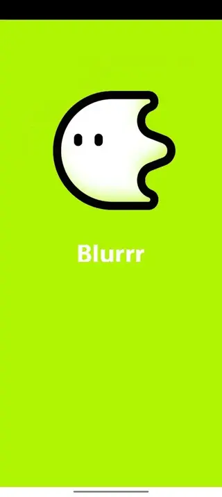 Screenshot of Blurrr App