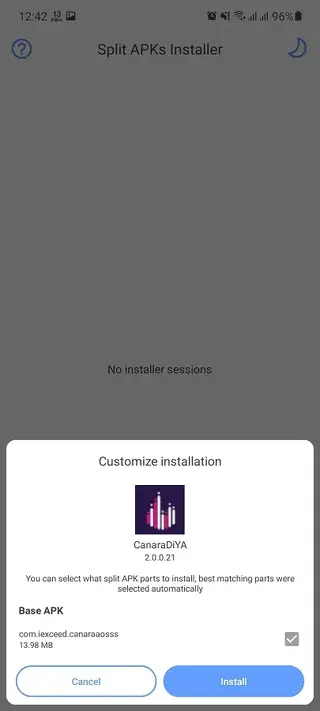 Screenshot of Canara Diya App