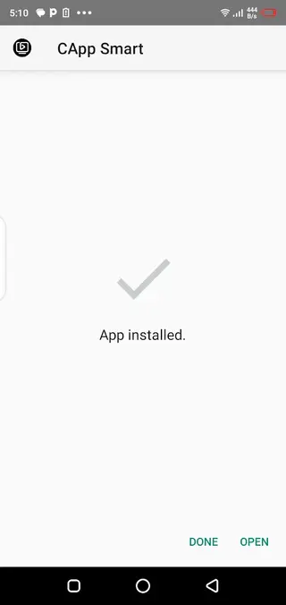 Screenshot of CApp Smart Android