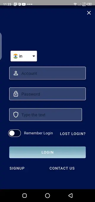 Screenshot of CFG Football App