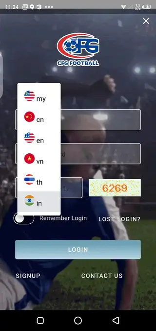 Screenshot of CFG Football