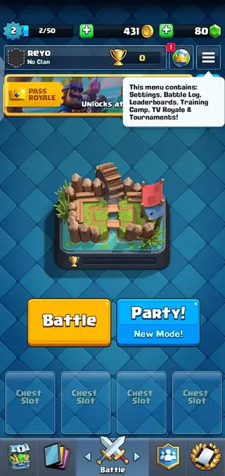 Screenshot of Clash Royale Chino Game