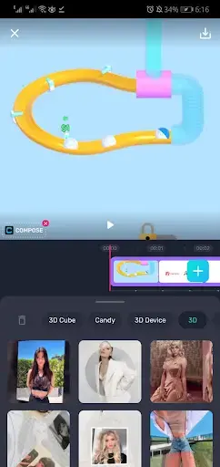 Screenshot of Compose Music Video Editor Apk