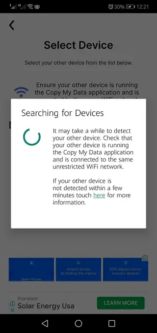 Screenshot of Copy My Data Download