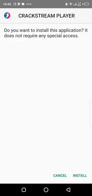 Screenshot of Crackstream Apk
