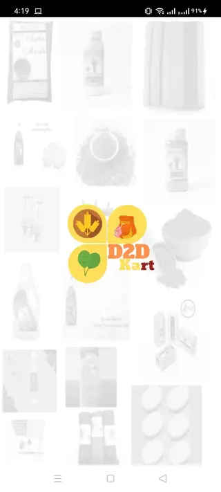 Screenshot of D2DKart App