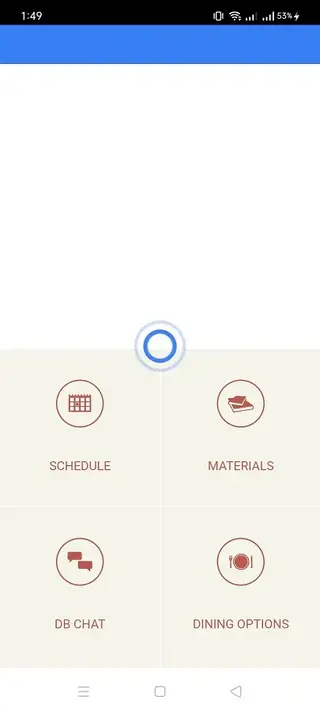 Screenhot of DB Center App