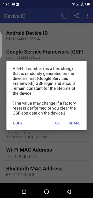 Screenshot of Device ID Free Fire Apk