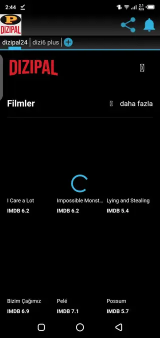 Screenshot of DiziPAL App