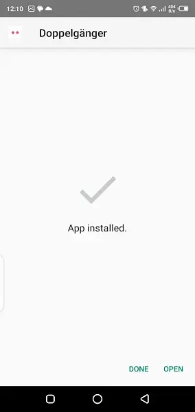 Screenshot of Doppelganger App