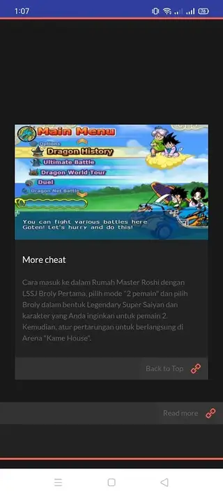 Screenshot of Dragon Ball Budokai Tenkaichi 3 Apk Download