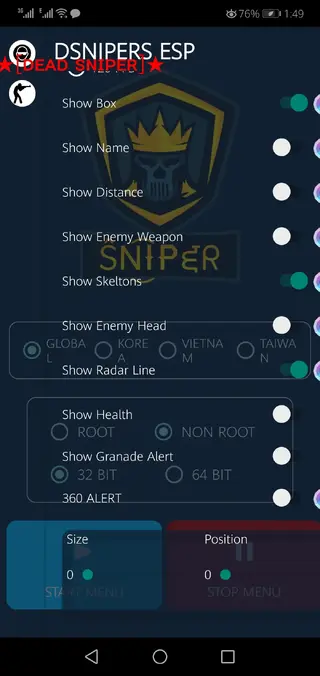 Screenshot of Dsniper ESP