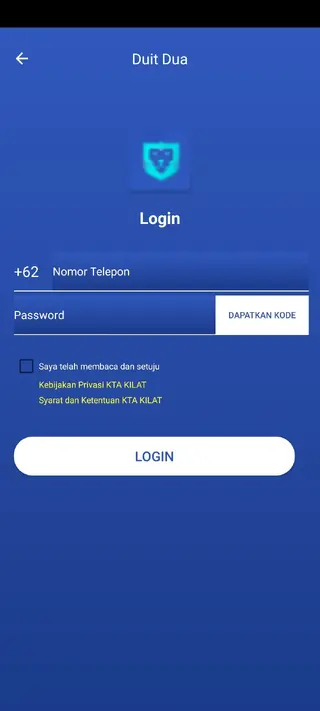 Screenshot of Duit Dua