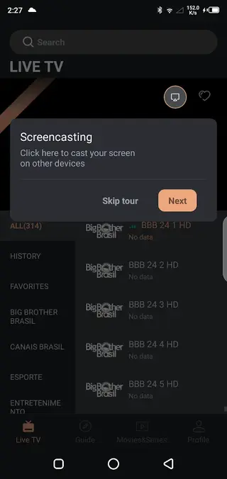 Screenshot of Duna TV App Apk