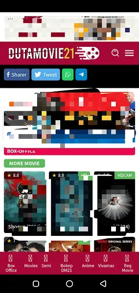 Screenshot of DutaMovie21 Android