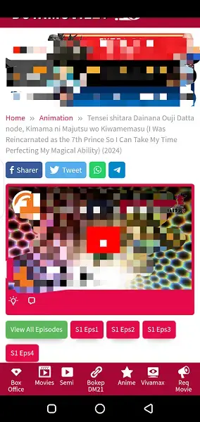 Screenshot of DutaMovie21