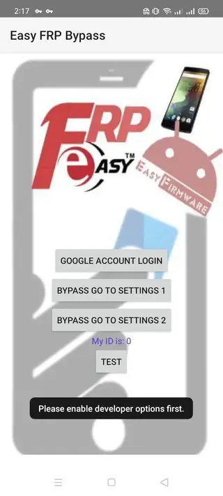 Screenshot of Easy FRP Bypass