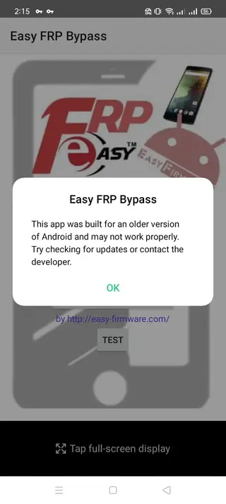Screenshot of Easy FRP Bypass Android