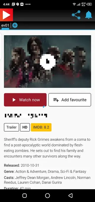 Screenshot of EV01.to Download