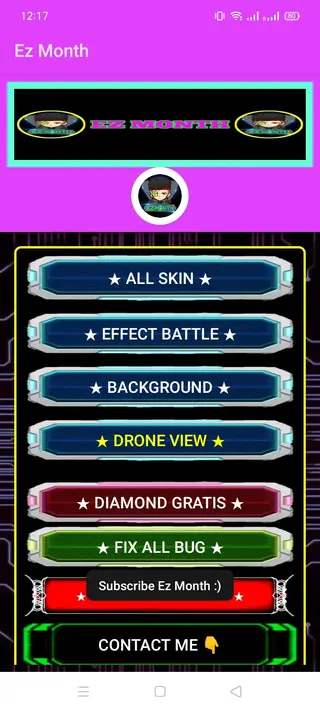 Screenshot of EZ Month