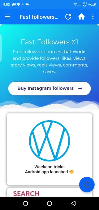 Screenshot of Fast Followers x1 Download