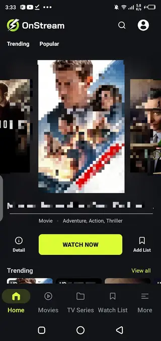 Screenshot Of Filmlicious Android