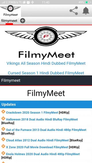 Screenshot of Filmymeet Flims