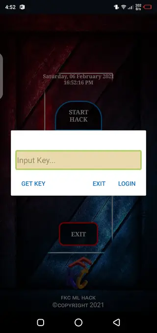 Screenshot of FKC ML App