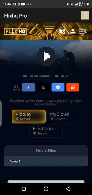 Screenshot Of Flixhq Pro App